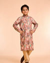Manyavar Boys Regal Rust-Beige Kurta Pajama
