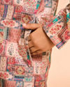 Manyavar Boys Regal Rust-Beige Kurta Pajama