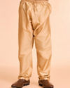 Manyavar Boys Regal Rust-Beige Kurta Pajama