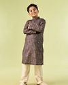 Manyavar Boys Majestic Royal Blue Boys Kurta Pajama