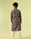 Manyavar Boys Majestic Royal Blue Boys Kurta Pajama