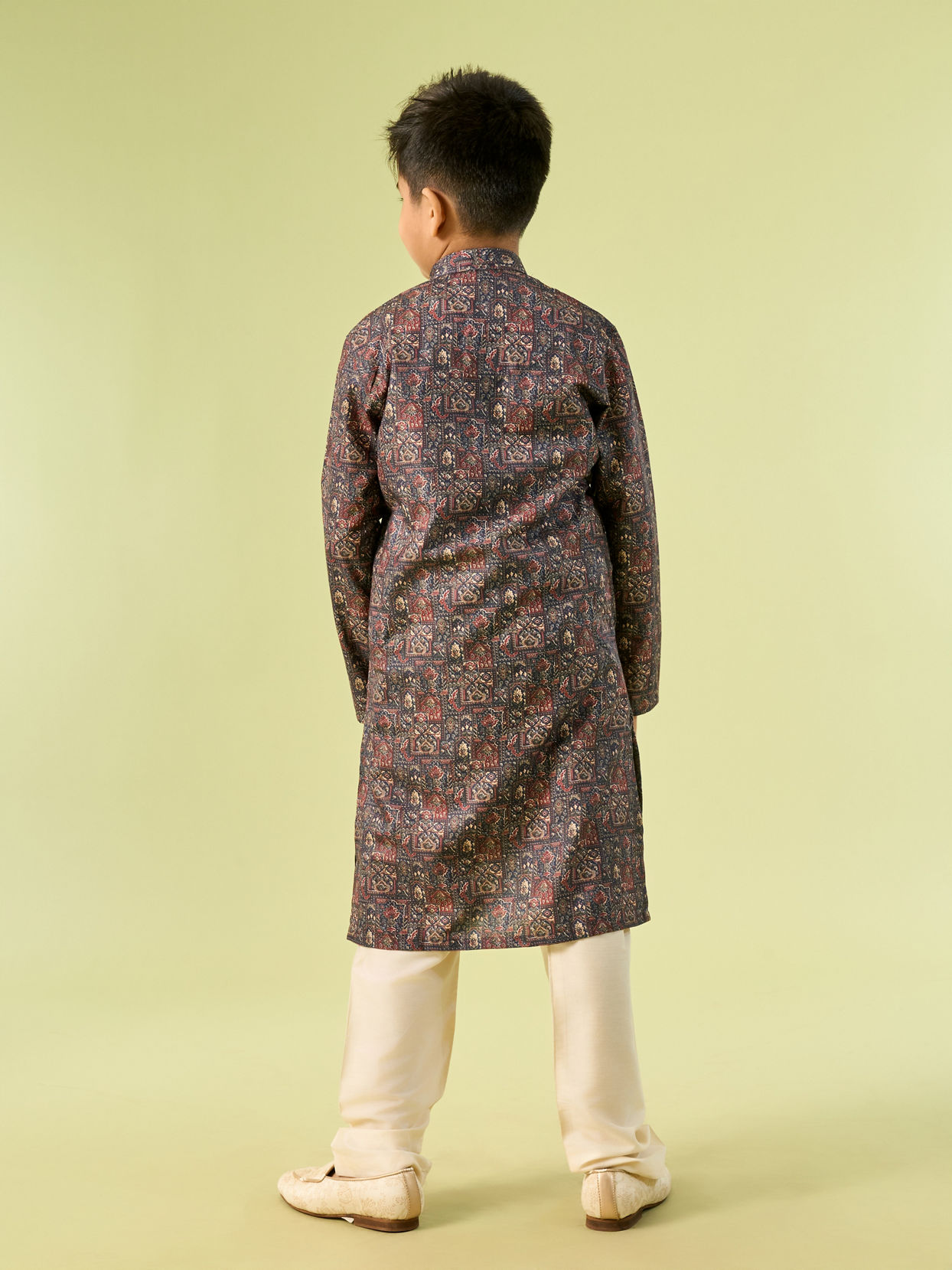 Manyavar Boys Majestic Royal Blue Boys Kurta Pajama