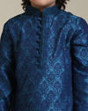 Manyavar Boys Boys Blue Embroidered Kurta Set