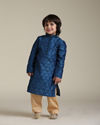 Manyavar Boys Boys Blue Embroidered Kurta Set