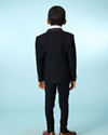 Manyavar Boys Stylish Black Ensemble Suit Set