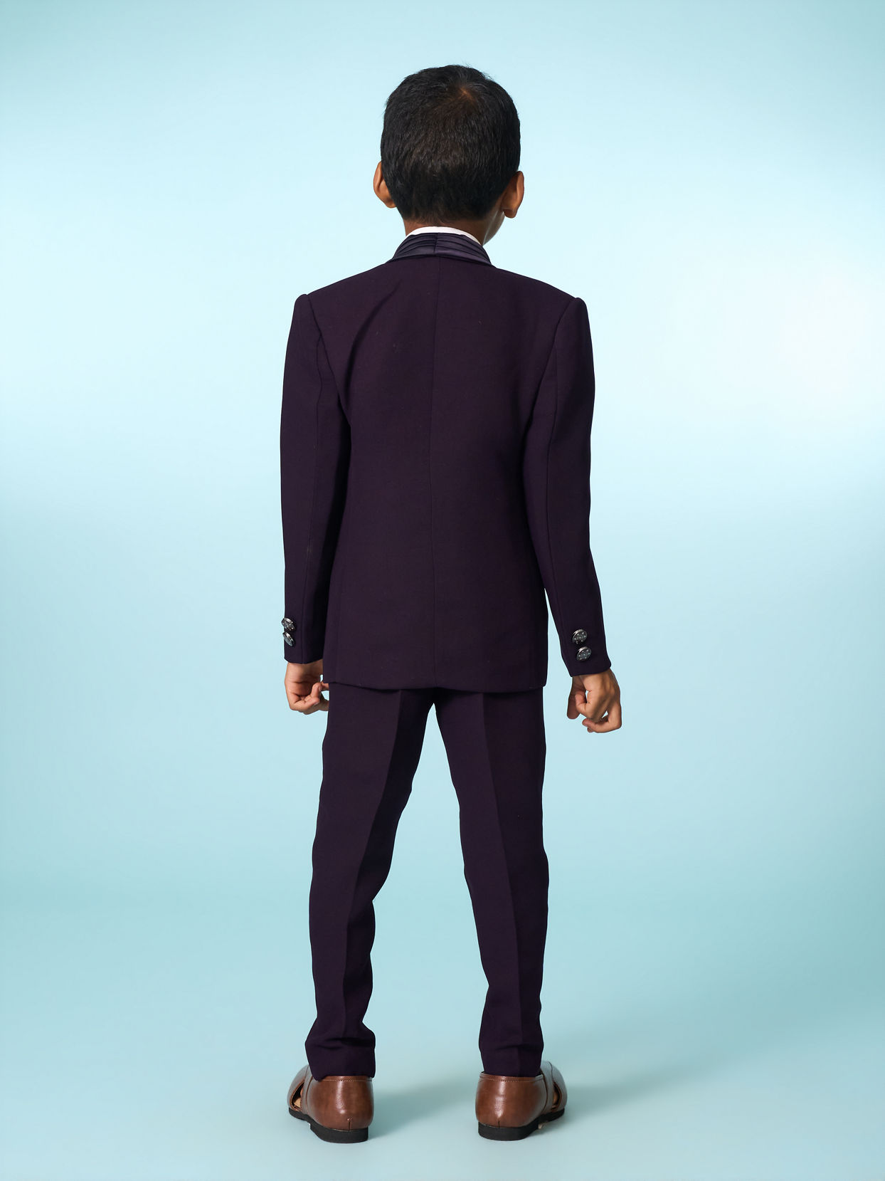 Manyavar Boys Purple Festive Suit Set