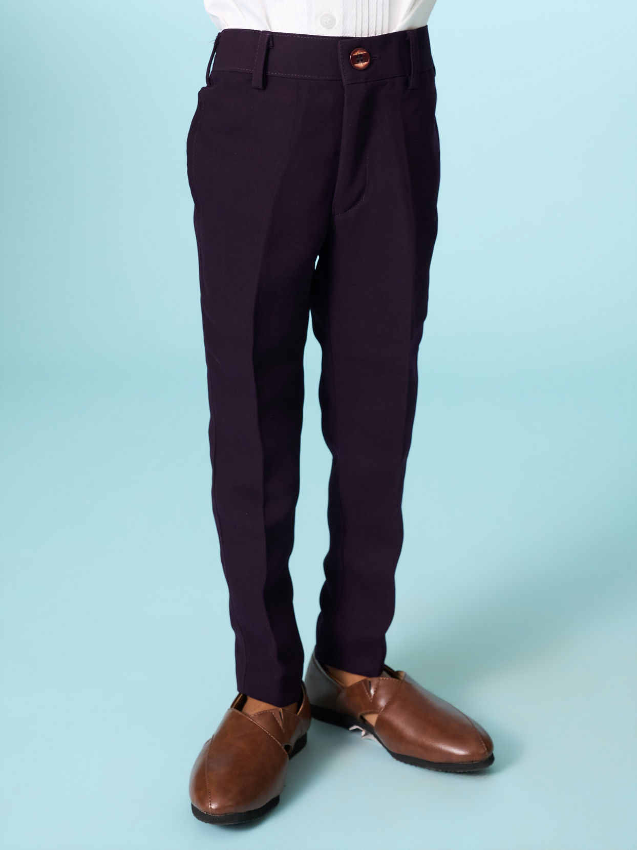 Manyavar Boys Purple Festive Suit Set
