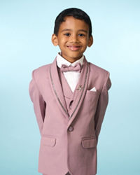 Manyavar Boys Dusty Pink Suit Set