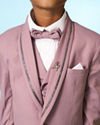 Manyavar Boys Dusty Pink Suit Set