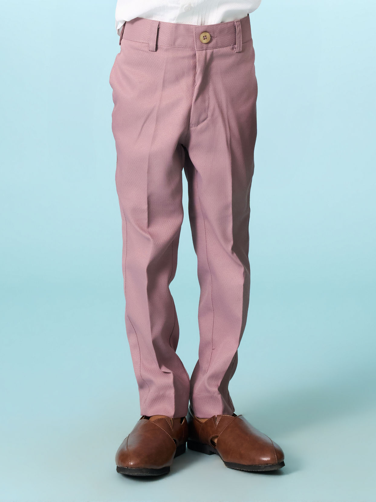 Manyavar Boys Dusty Pink Suit Set