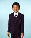Manyavar Boys Purple Blazer Suit Set