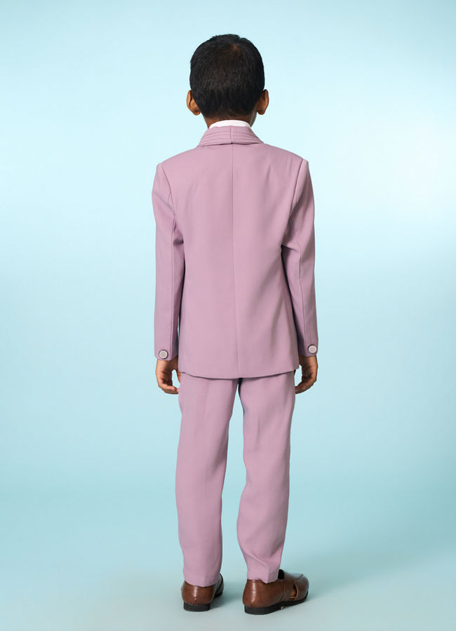 Manyavar Boys Regal Lilac Ensemble Suit Set