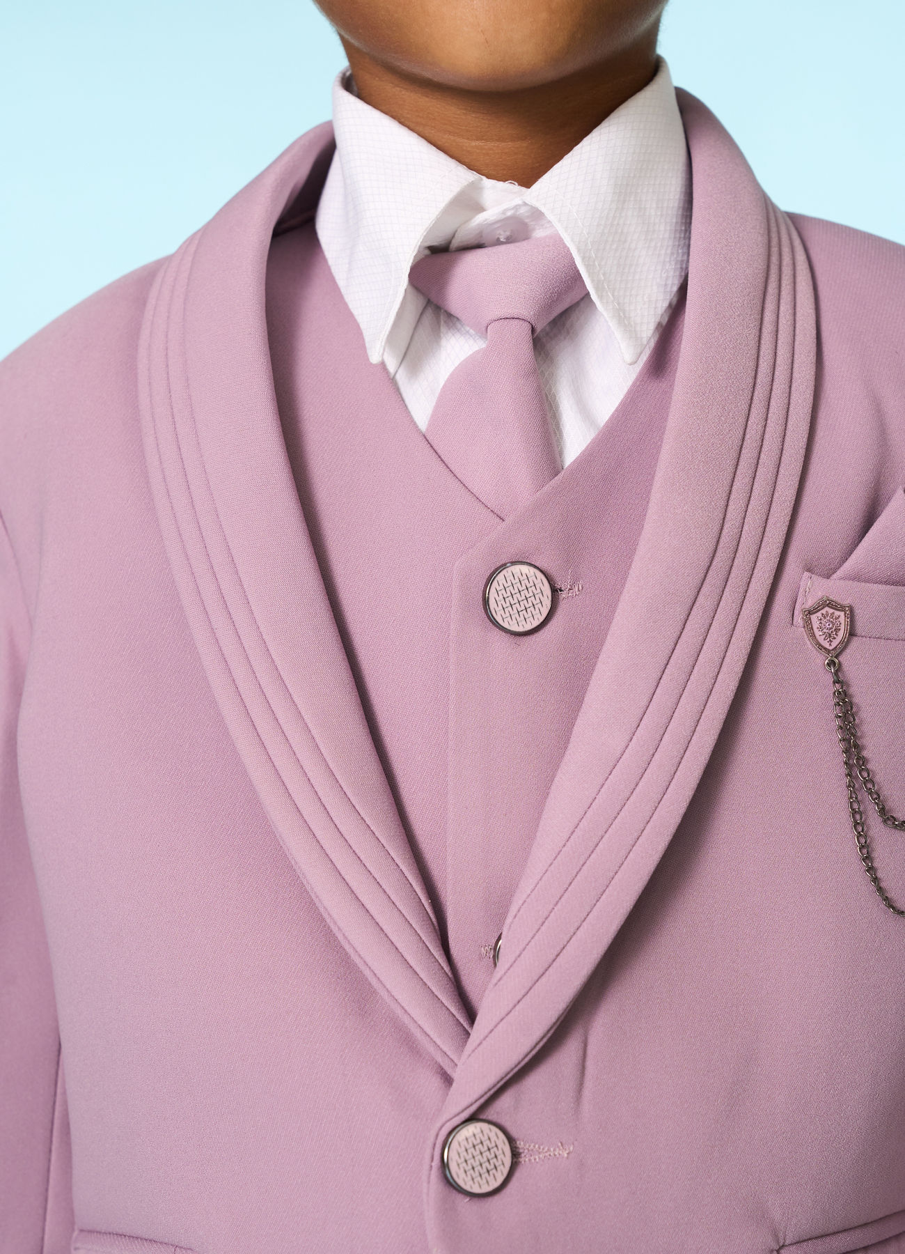Manyavar Boys Regal Lilac Ensemble Suit Set