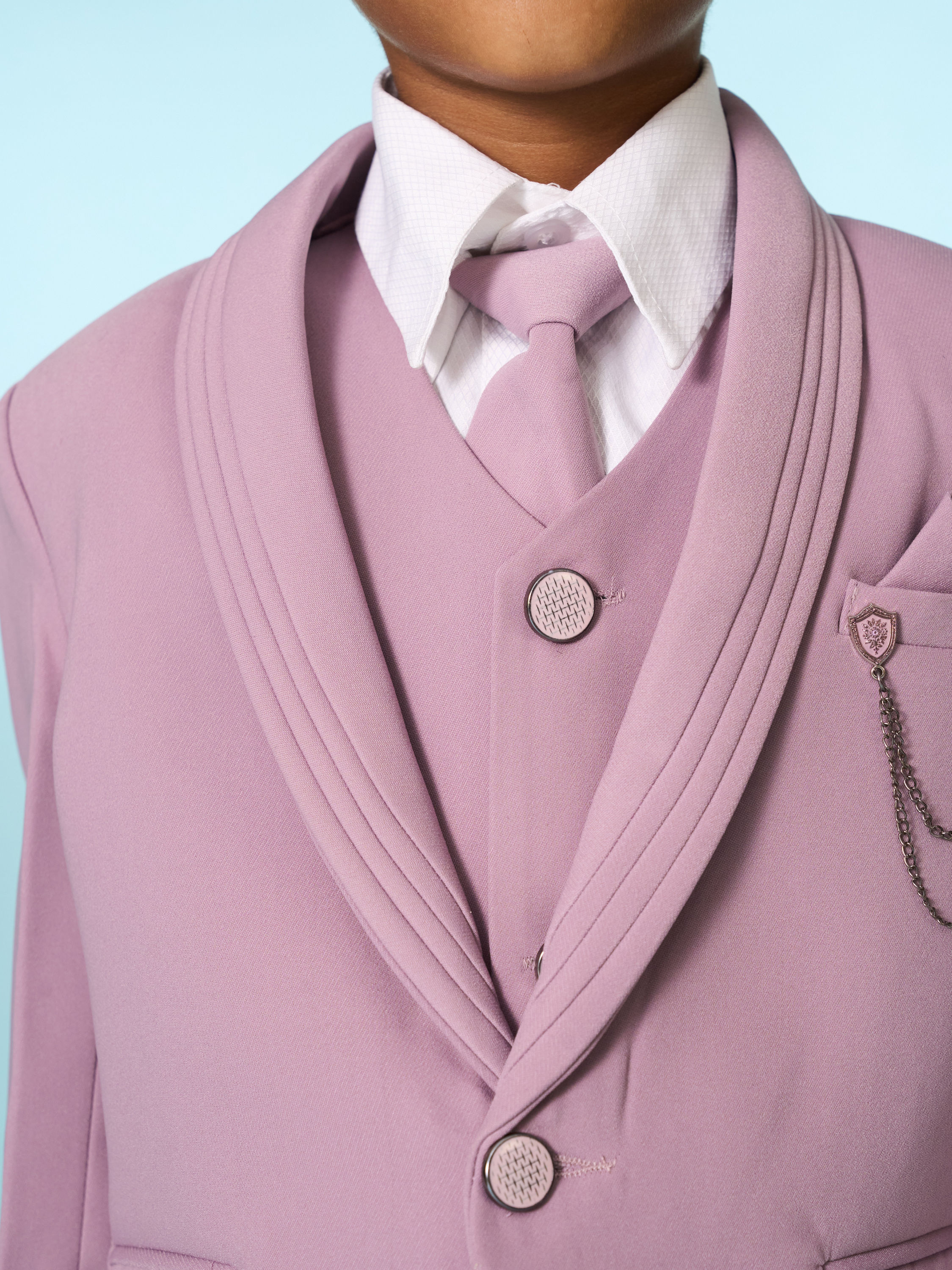 Manyavar Boys Regal Lilac Ensemble Suit Set