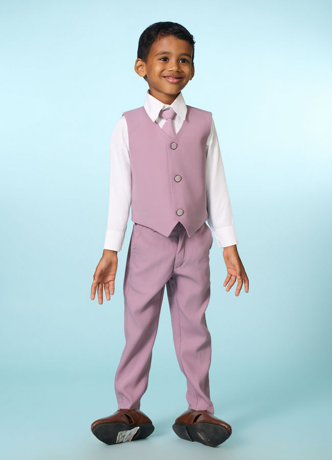 Manyavar Boys Regal Lilac Ensemble Suit Set