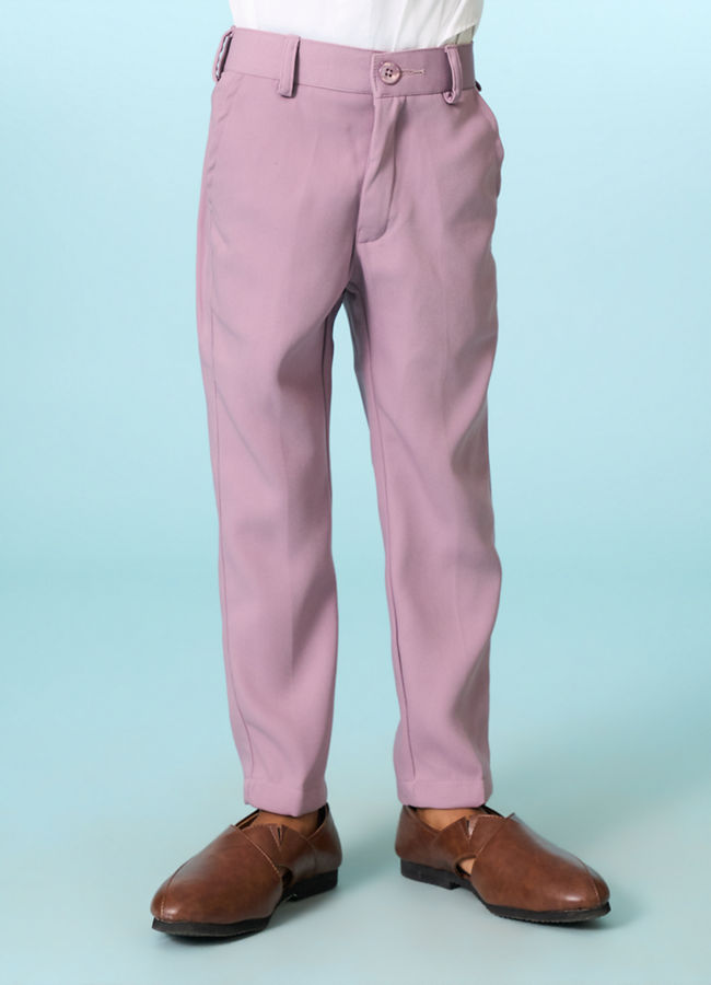 Manyavar Boys Regal Lilac Ensemble Suit Set