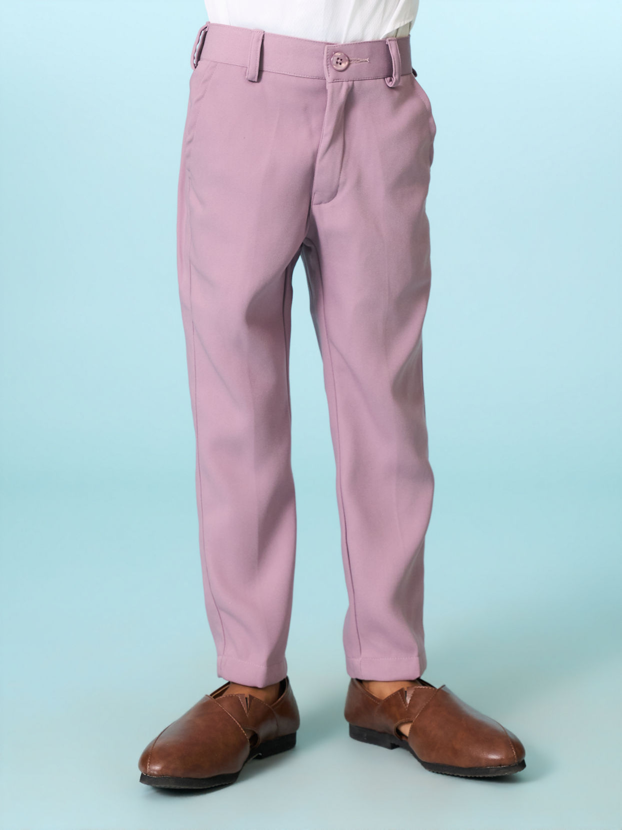 Manyavar Boys Regal Lilac Ensemble Suit Set