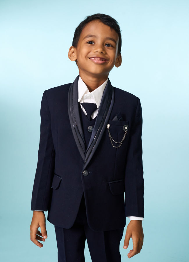 Manyavar Boys Dapper Nightwear Suit Set
