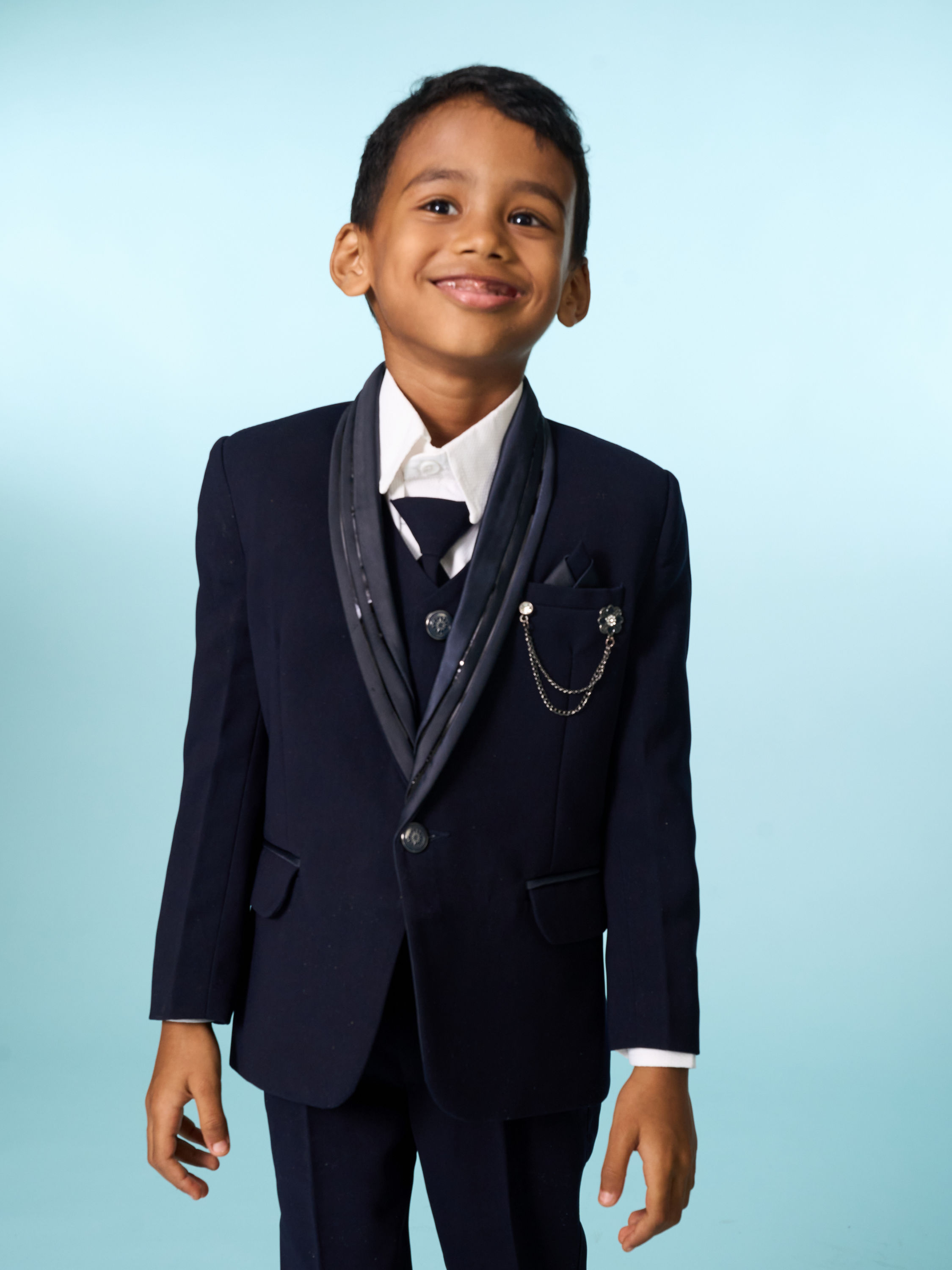 Manyavar Boys Dapper Nightwear Suit Set