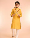 Manyavar Boys Mustard Delight Kurta Pajama