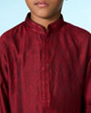 Manyavar Boys Maroon Delight Kurta Pajama