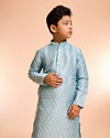 Manyavar Boys Celestial Aqua Green Kurta Pajama