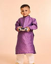 Manyavar Boys Regal Purple Kurta Pajama Ensemble