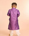 Manyavar Boys Regal Purple Kurta Pajama Ensemble