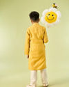 Manyavar Boys Mustard Elegance Kurta Pajama