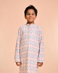 Manyavar Boys Boys Dapper Cream Kurta Pajama Set