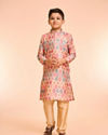 Manyavar Boys Elegant Beige Kurta Pajama