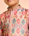 Manyavar Boys Elegant Beige Kurta Pajama