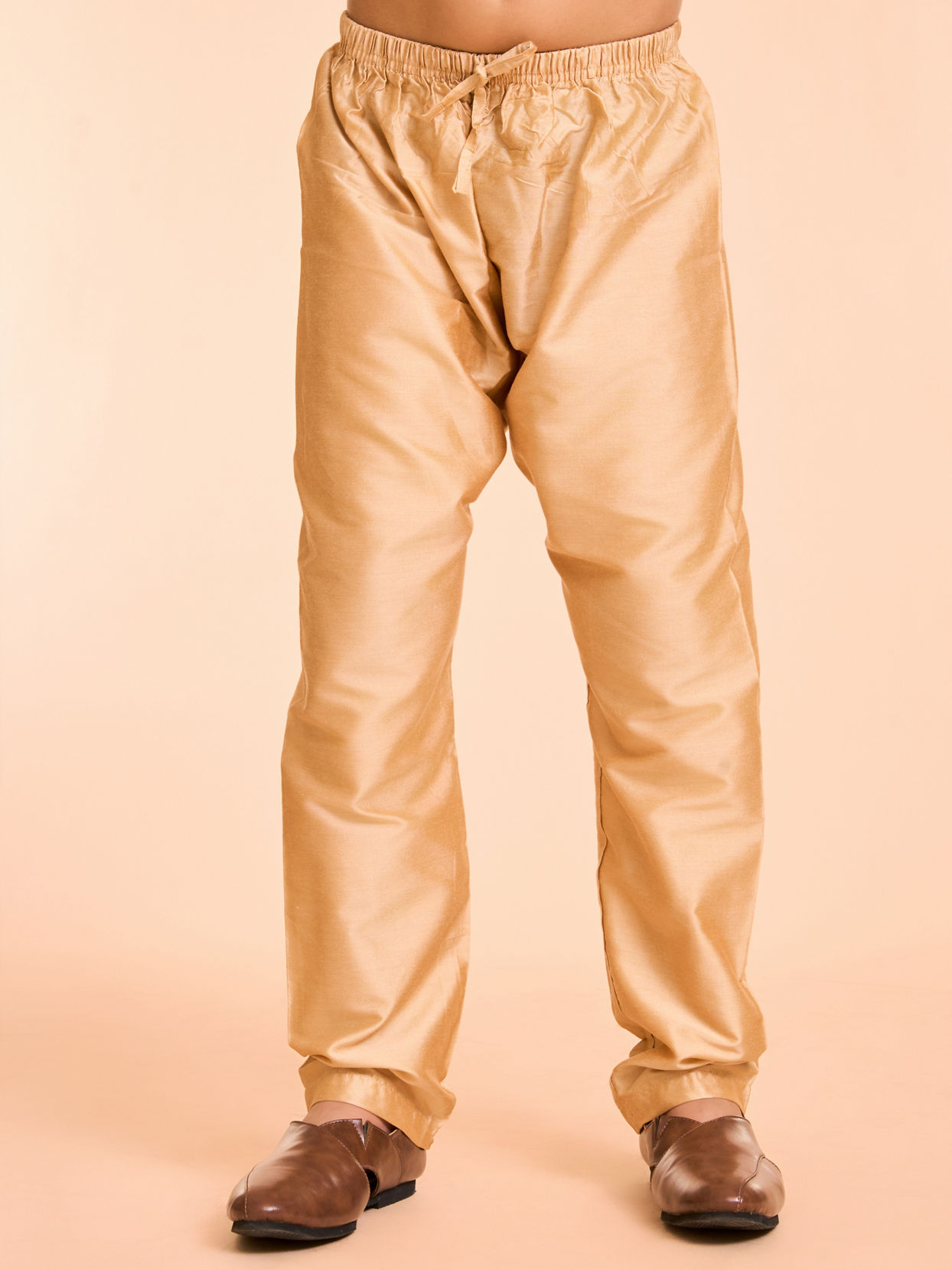 Manyavar Boys Elegant Beige Kurta Pajama