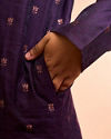 Manyavar Boys Purple Dazzle Kurta Pajama
