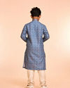 Manyavar Boys Teal Blue Kurta Pajama