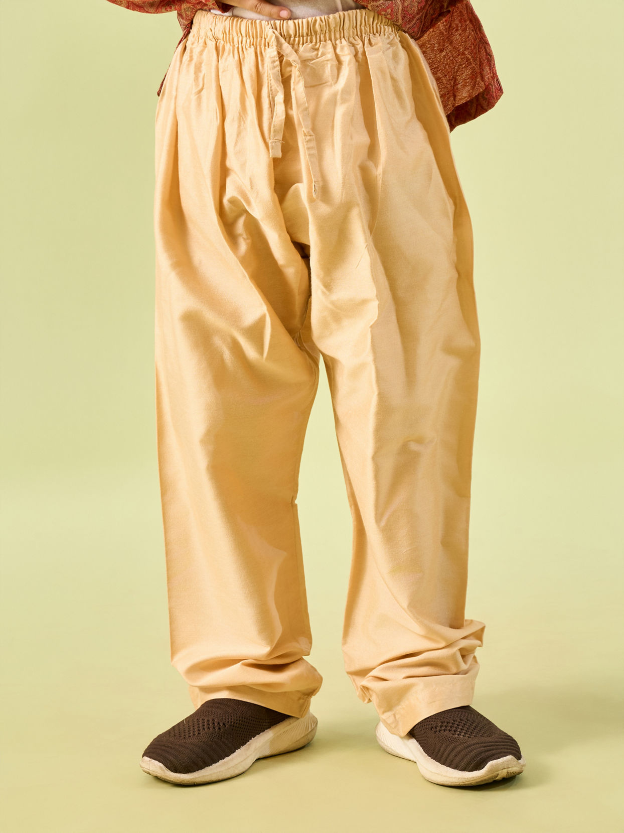 Manyavar Boys Rustic Charm Cotton Kurta Pajama Set