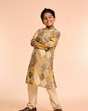 Manyavar Boys Green Aura Kurta Pajama
