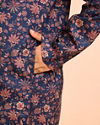 Manyavar Boys Dark Blue Elegance Kurta Pajama