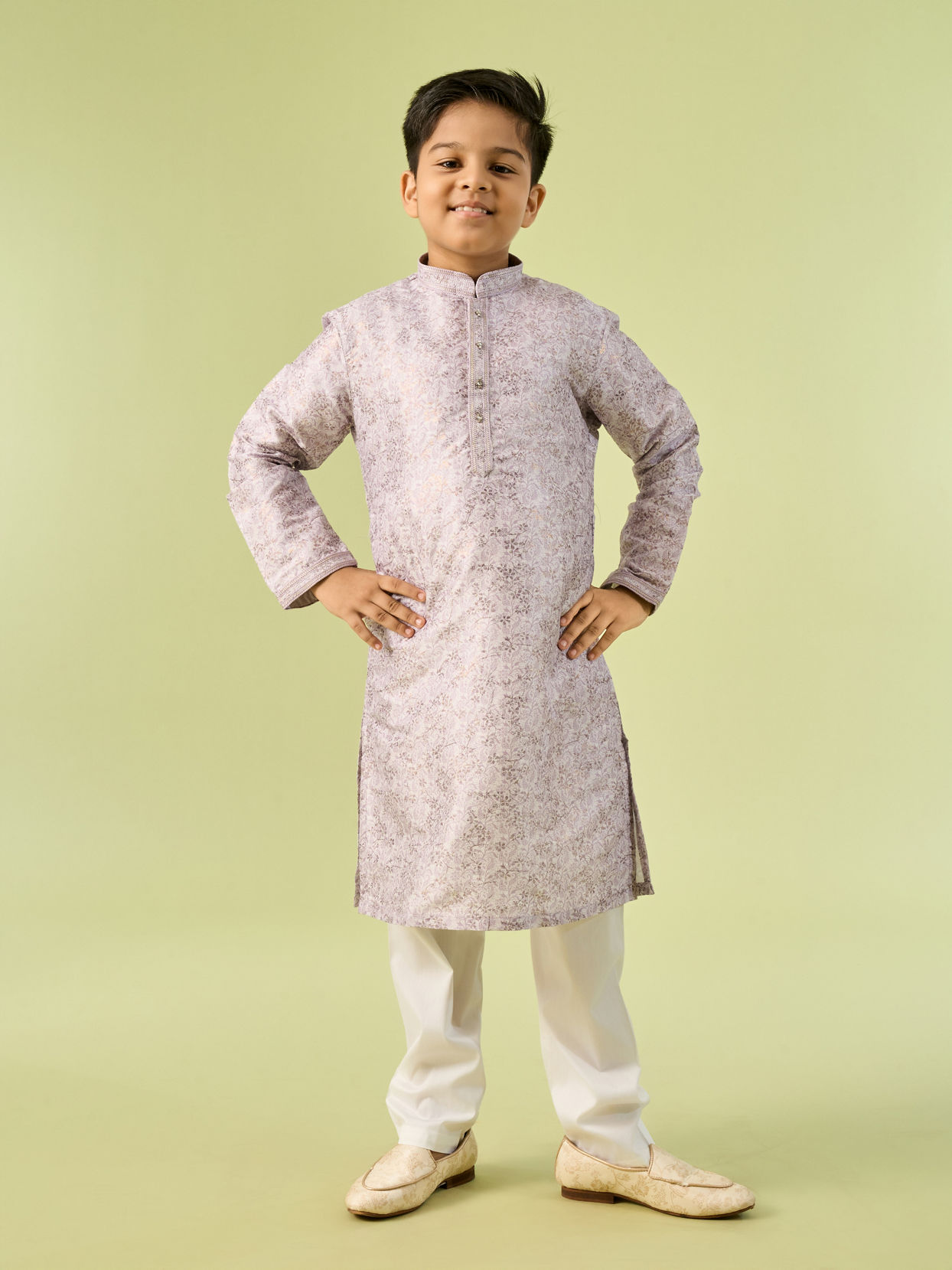 Manyavar Boys Lilac Dreams Kurta Pajama Set