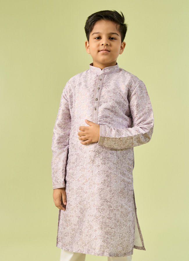 Manyavar Boys Lilac Dreams Kurta Pajama Set
