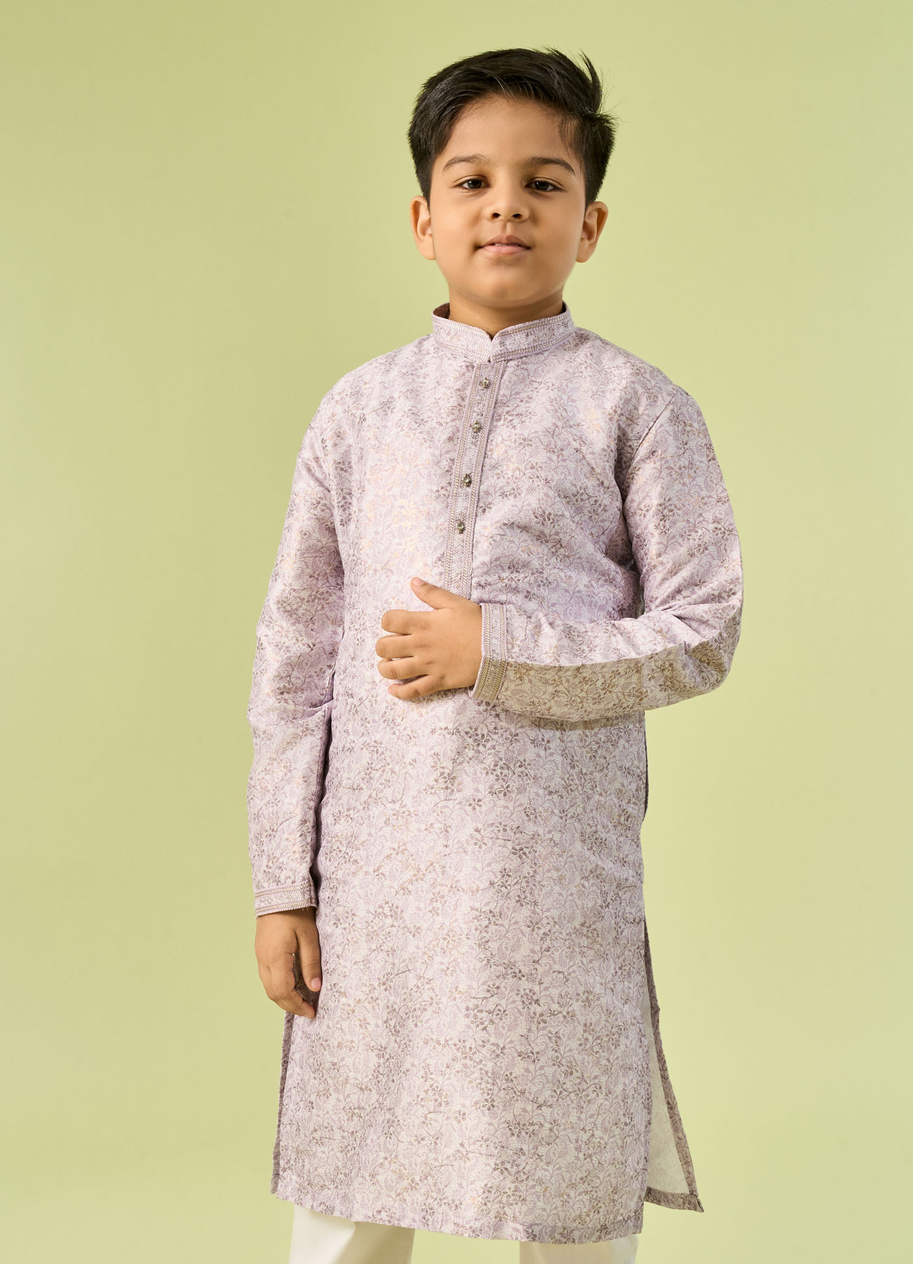 Manyavar Boys Lilac Dreams Kurta Pajama Set