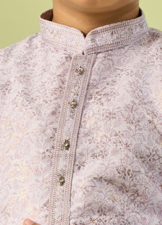 Manyavar Boys Lilac Dreams Kurta Pajama Set