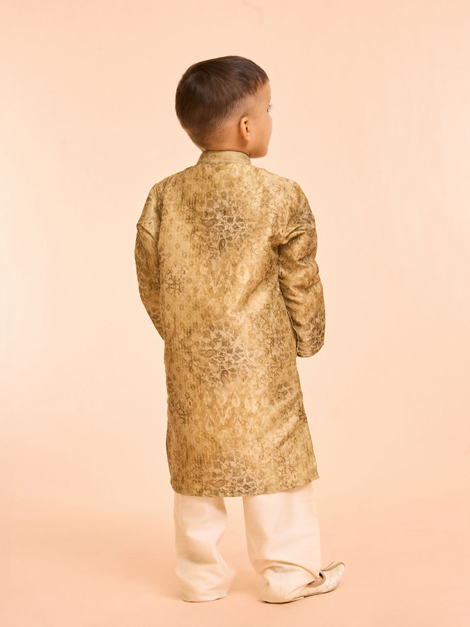 Manyavar Boys Emerald Elegance Kurta Pajama