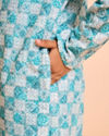 Manyavar Boys Aqua Green Exquisiteness Kurta Pajama