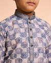 Manyavar Boys Grey Elegance Kurta Pyjama