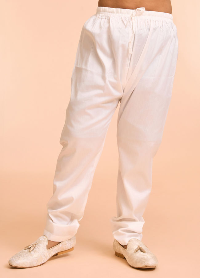 Manyavar Boys Grey Elegance Kurta Pyjama