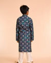 Manyavar Boys Teal Blue Elegance Kurta Pajama