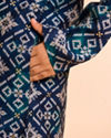 Manyavar Boys Teal Blue Elegance Kurta Pajama