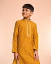 Manyavar Boys Charismatic Mustard Kurta Pajama