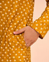 Manyavar Boys Charismatic Mustard Kurta Pajama